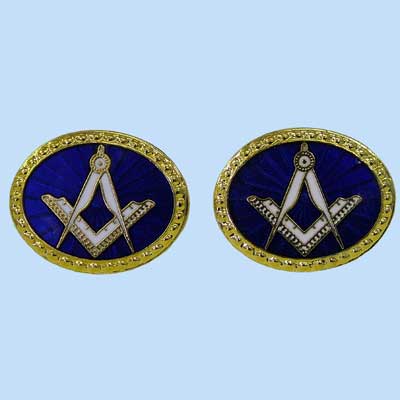Royal Blue oval Cufflinks